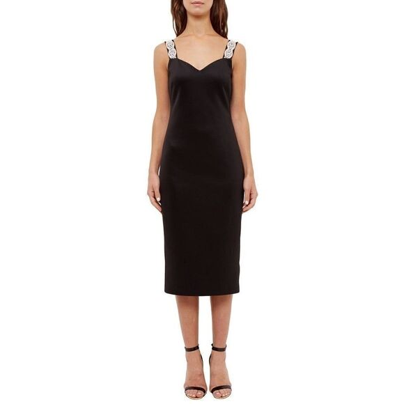 Ted Baker Embellished Strap Bodycon Dress - Picture 1 of 8